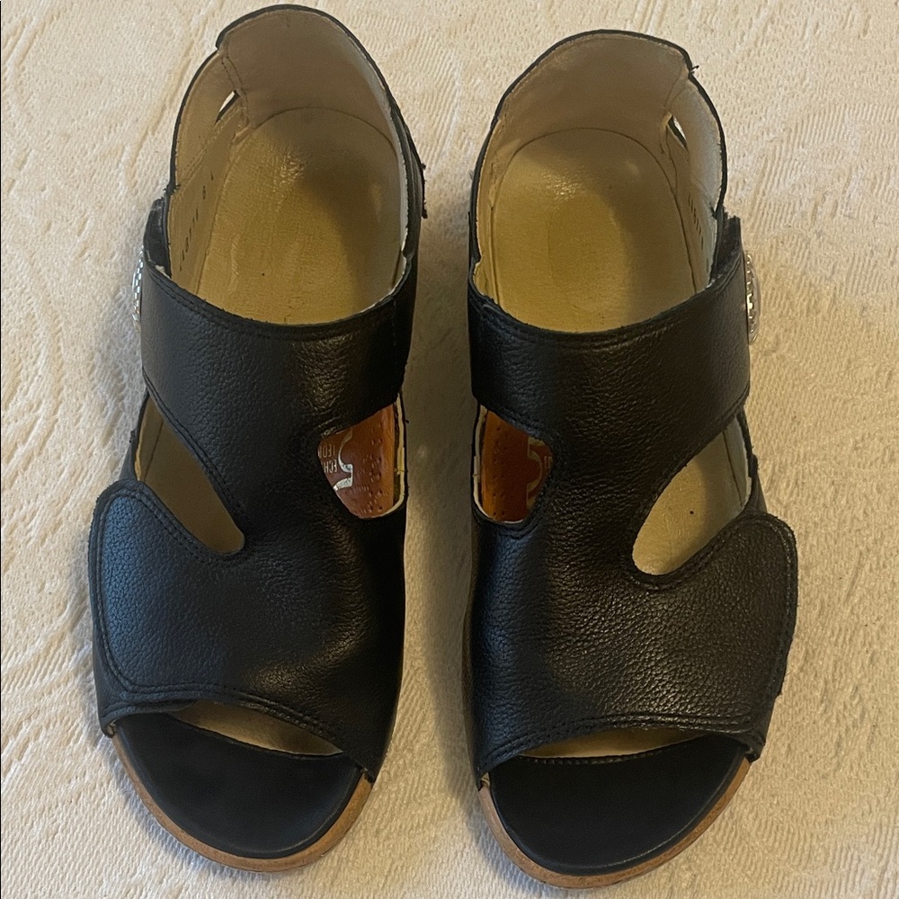 Waldlaufer black sandals-size 36 European -size 7
